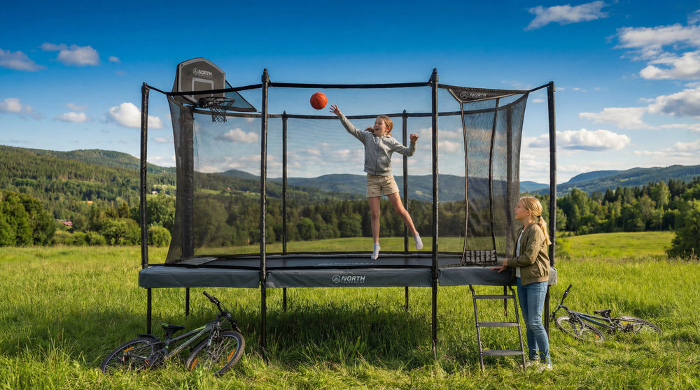 Hvordan velge en trygg trampoline for barn 