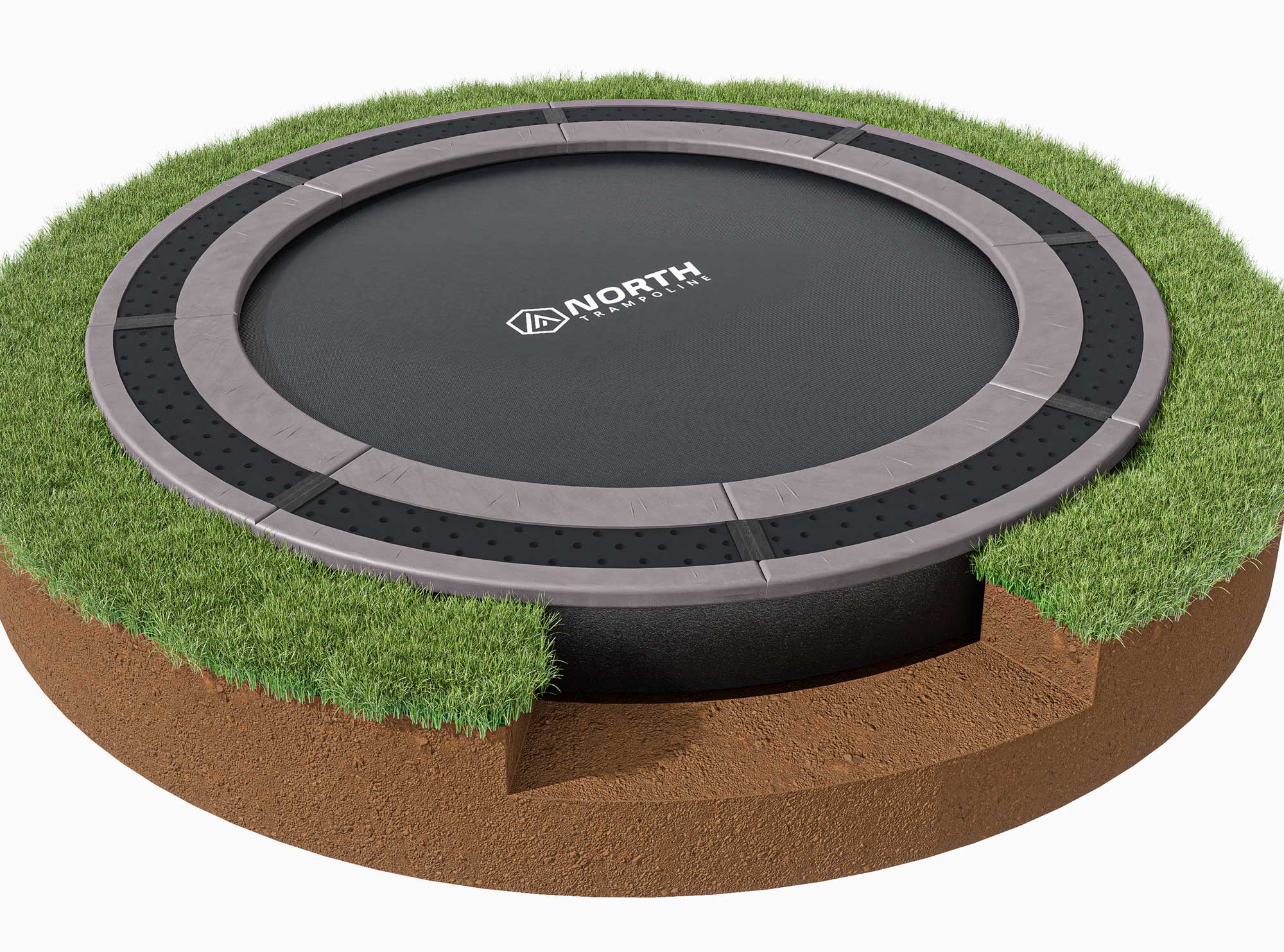IN GROUND NORTH TRAMPOLINE Rund / 3,0 m / Trampoline