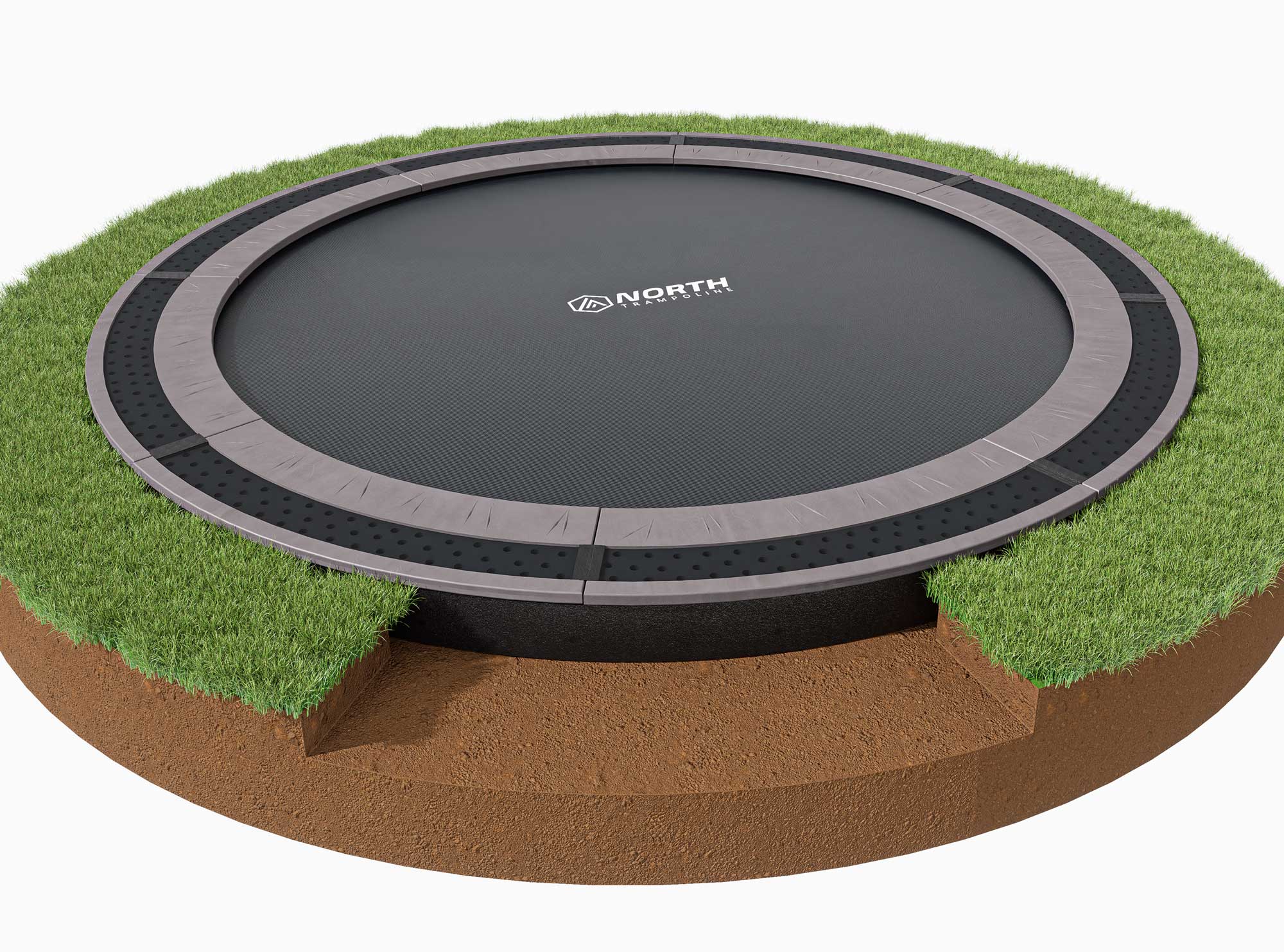 IN GROUND NORTH TRAMPOLINE Rund / 4,3 m / Trampoline
