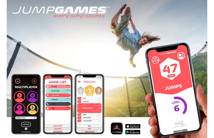 JumpGames konsoll med ankelbånd