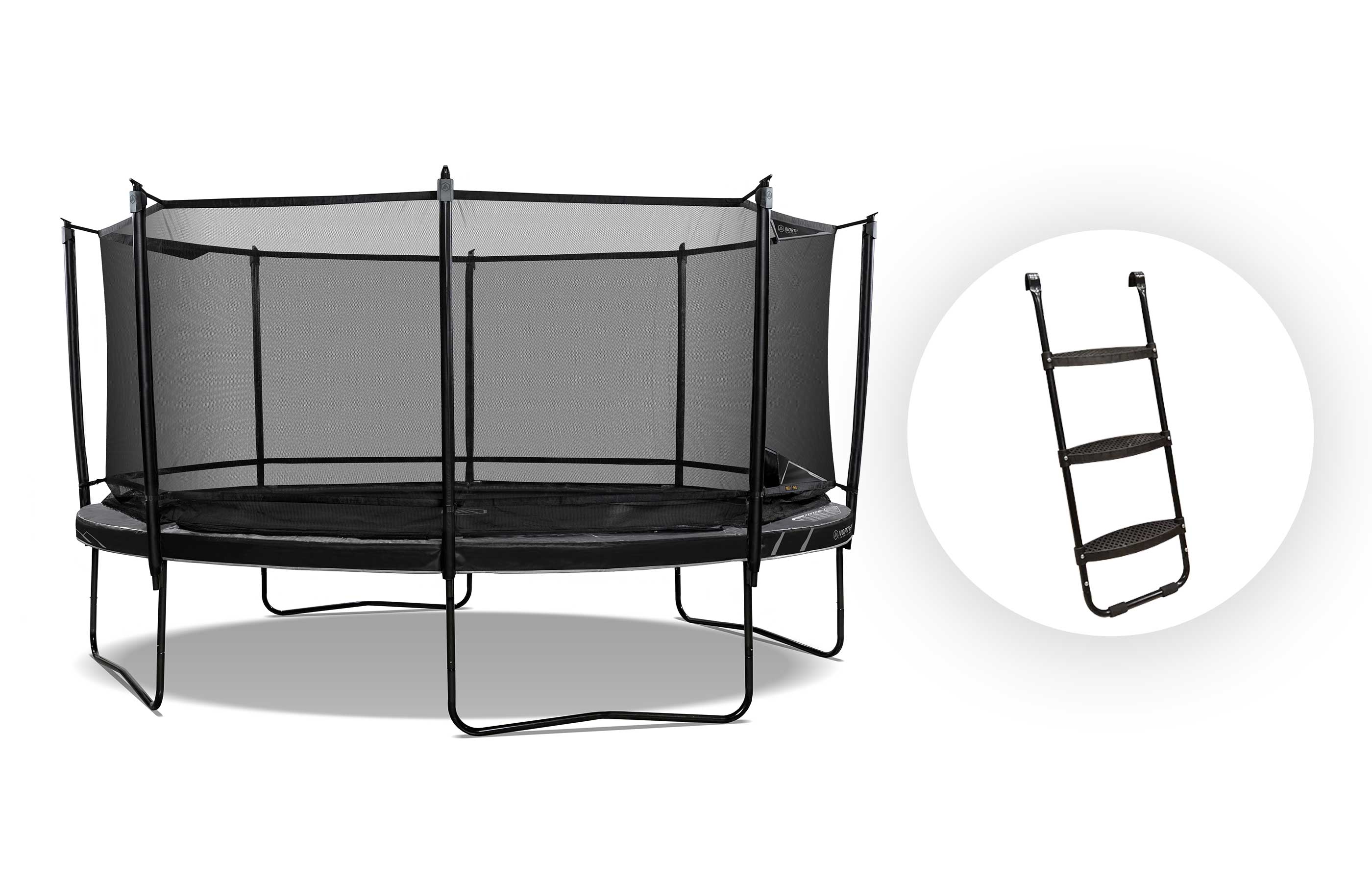 Trampoline North Legend Oval / 3,5 m x 2,5 m / Trampoline + Stige