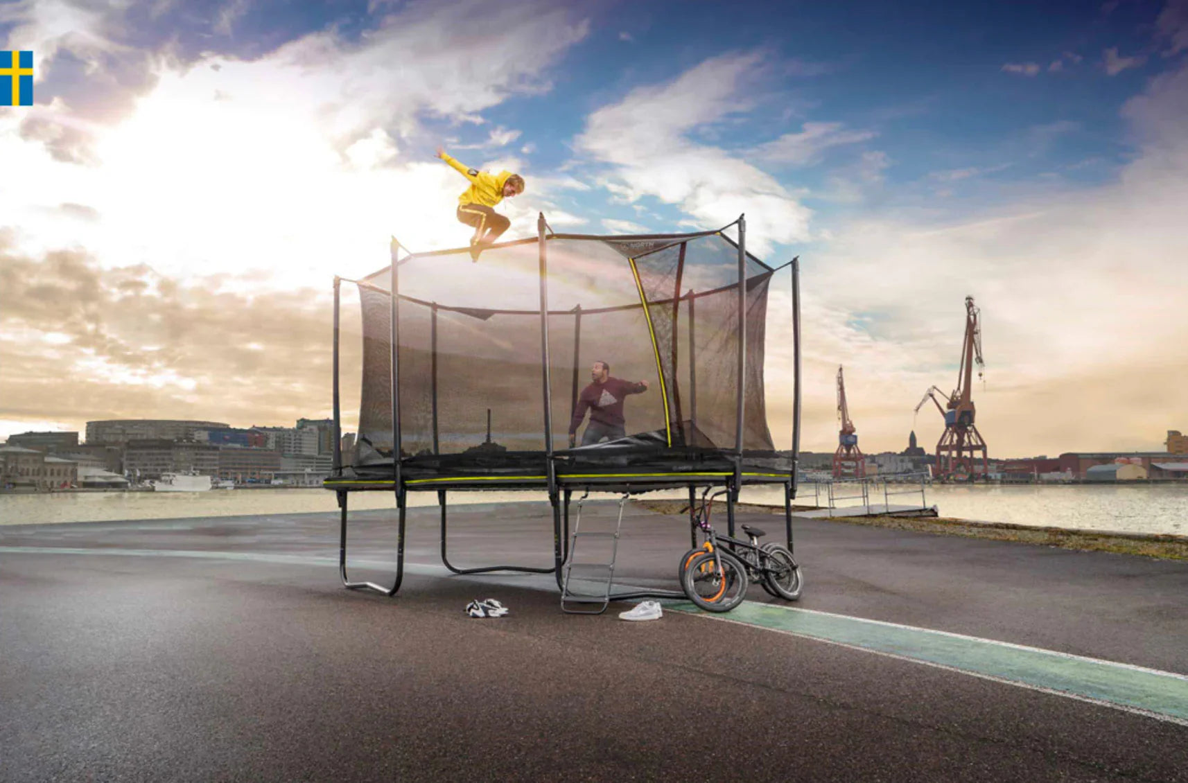 Solid Tapline Rektangulære trampoliner – North Trampoline (NO)